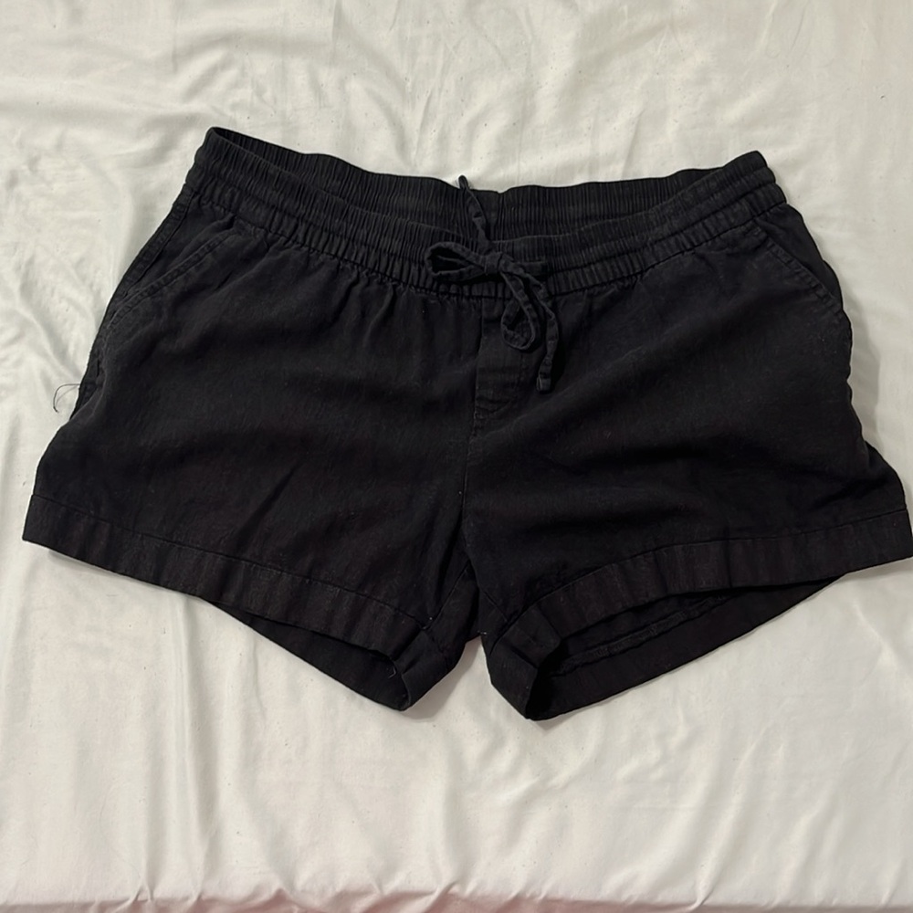 Women's Black Drawstring Shorts